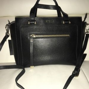 Furla Medium Satchel Black Purse